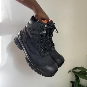 Black and Orange Men's Work Boots